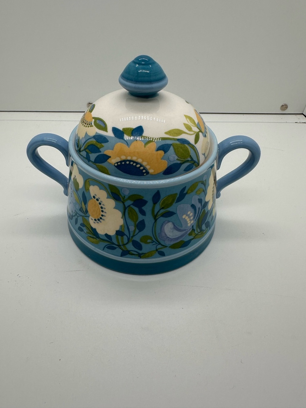 Kim Parker Home~ Chicory Hymn Spode ceramic Cream and Sugar Set - Picture 6 of 10